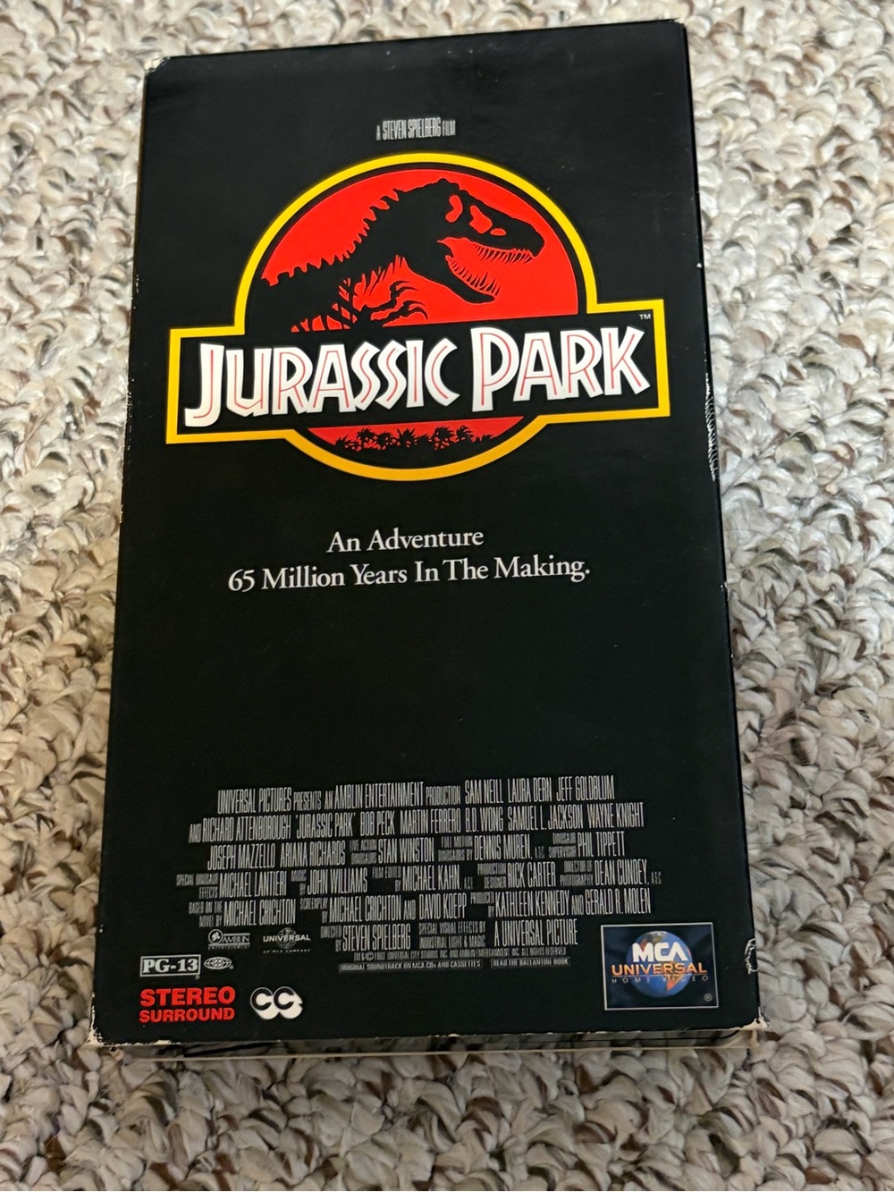 Jurassic Park VHS Tape - Crichton Spielberg